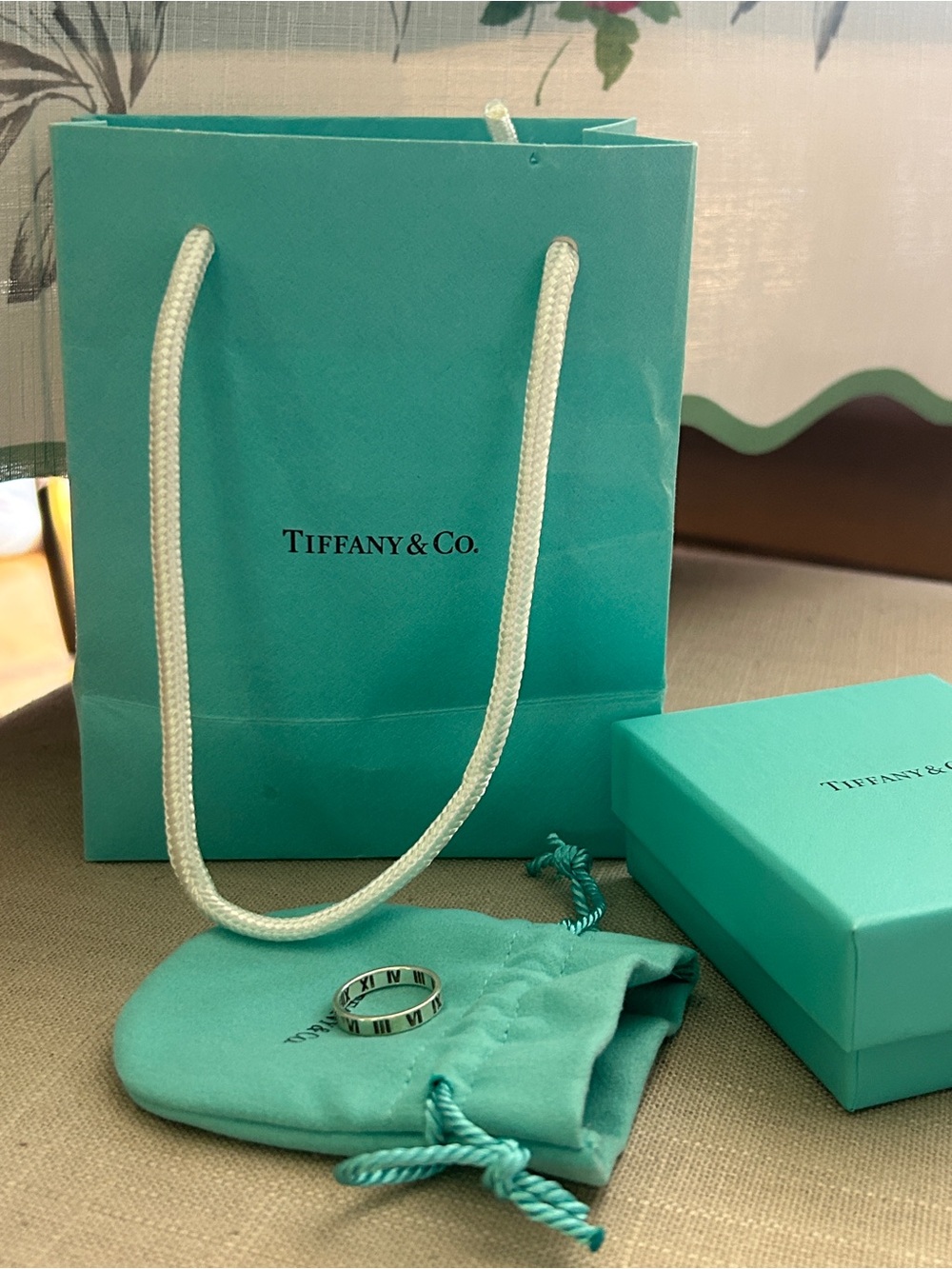 Tiffany & Co. Sterling Silver Roman Numeral Ring - 925